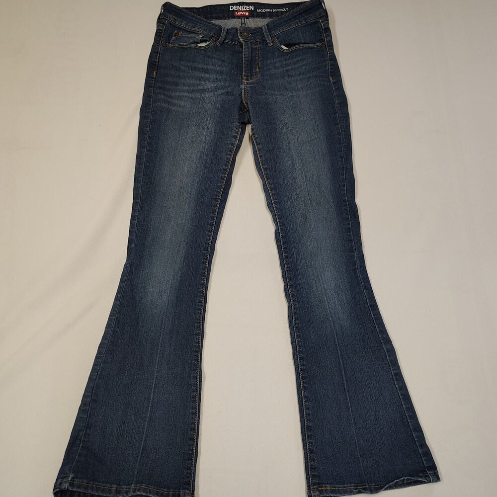 Denizen Levi’s Womens Bootcut Jeans Blue Medium Wash Stretch Denim Classic Fit